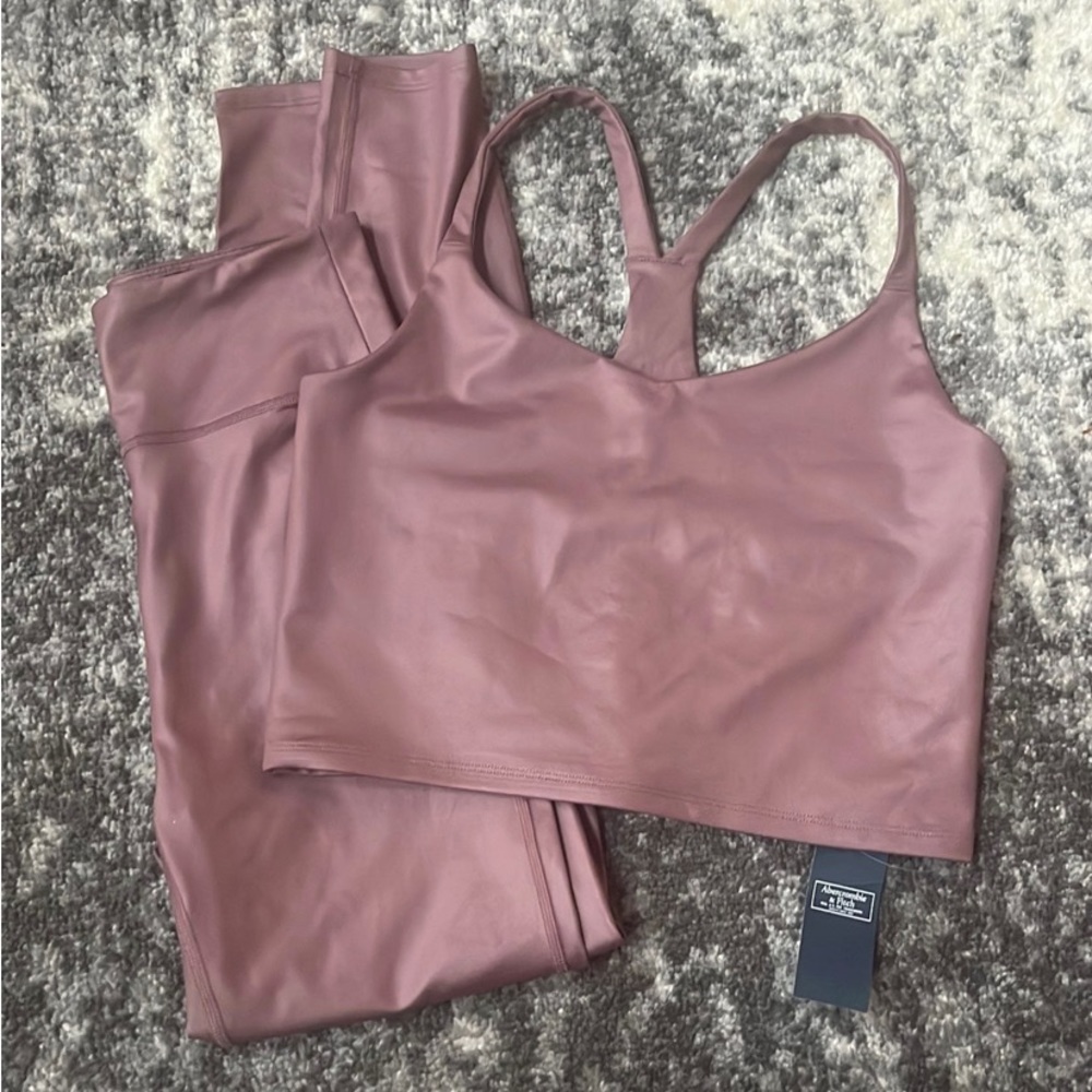 Abercrombie Workout Set, matching leggings and sports tank size small